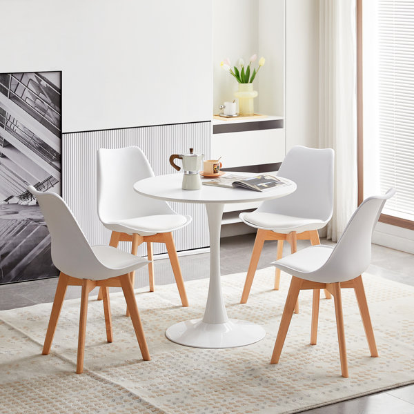 Oliver 5Piece Dining Table Set, Round Kitchen Set With 4 Dining